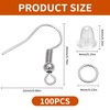 Set di 300 orecchini fai da te, in argento 925,