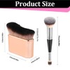 OUDQFCJ 1 multifunktionale Körperbürste und 1 doppelseitige Foundation-Bürste, große Körper-Make-up-Bürste,