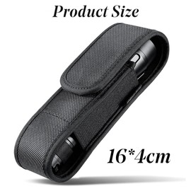Flashlight Holster, Torch Cover Holder, Nylon Belt Torch Pouch Holder for 12cm-15.5cm Flashlight
