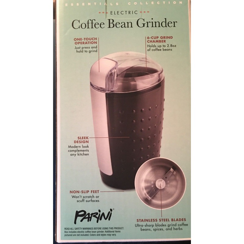 Parini Electric Coffee Bean Grinder & 8-Cup French Press Borosilicate