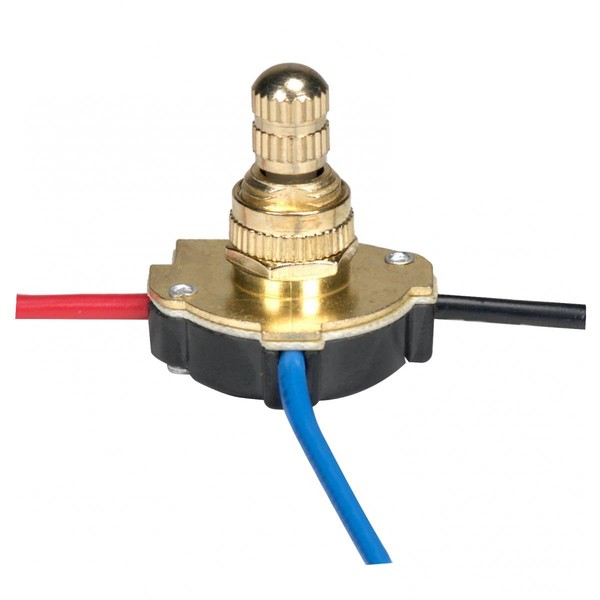 BRASS 3 WAY CANOPY SWITCH 3/8" NIPPLE