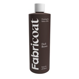 Fabricoat 125ml Fabric Paint for Art, Craft & DIY Design Projects - Non-Toxic & Washable - Paint Direct onto Clothes & Textile Fabrics - For Painting on Shoes, Tshirt Clothing & Denim (Dark Brown)