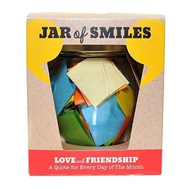 Love and Friendship Quotations in a Jar. Thoughtful, Happy and Amusing Quotes for every day of the month. Be The Reason Your Friends Smile Today. Unique Gift Box.