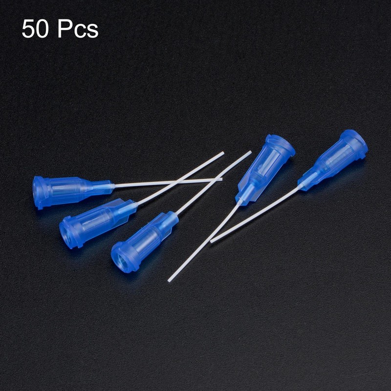 uxcell 50 Pcs 22G Plastic Dispensing Needles, 1" PP Glue