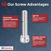 Kozelo 4pcs Socket Head Cap Screws - [M5-0.8 x 150mm]
