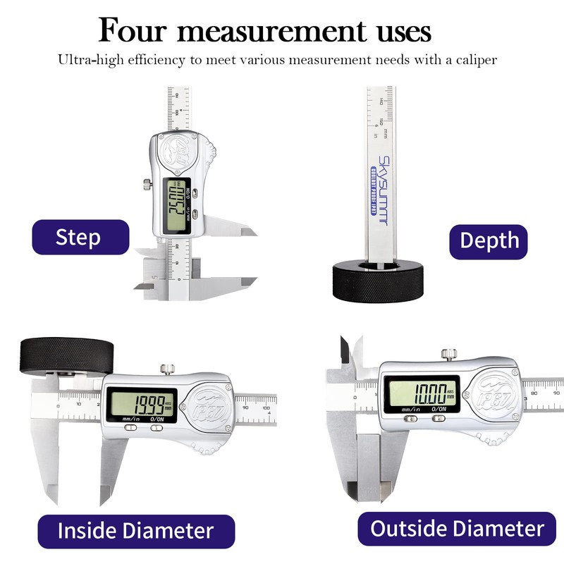 Skysummr IP67 Waterproof Electronic Vernier Digital Caliper Measuring Tool Stainless