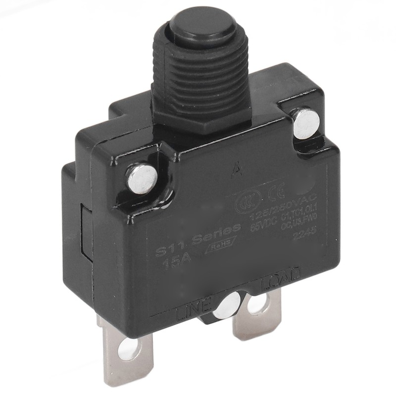 10Pcs Automatic Reset Relay Fuse 15A Thermal Switch Circuit Breaker