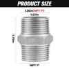 1" Male Hex Nipple Pipe Fittings, 304 Stainless Steel 1