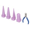 4Pcs Jewelry Mandrel Round Oval Triangle Square Jewellery Making Tool