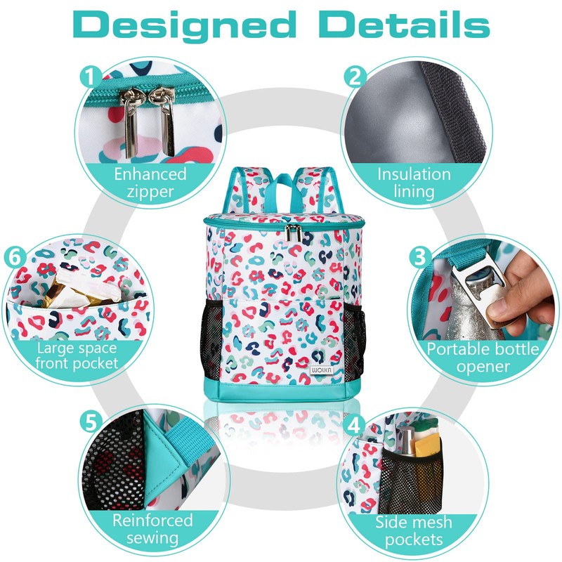 Wolka Cooler Backpack 30 Cans,Portable Backpack Coolers Insulated Leak Proof,Waterproof