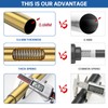 EBOATOP Gold Shower Curtain Rod - Never Rust No Drill