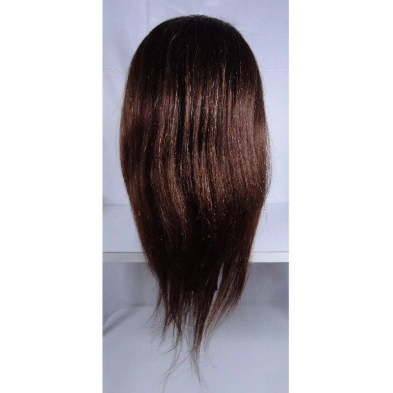 Carol Maniqui Cabeza Practica Mediano 18 PLG Cabello 100% Humano