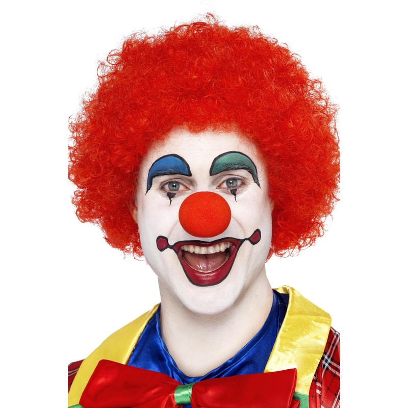 Smiffys Crazy Clown Wig Red