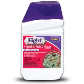 Bonide Eight Insect Control Vegetable, Fruit & Flower, 16 oz Concentrate Long Lasting Insecticide for Beetles and More