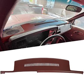 HECASA Molded Dashboard Compatible with 1988-1994 C1500 C2500 C3500 Pickups/K1500 2500 3500 Chevy Suburban Yukon, 1992-1994 Blazer Dash Cover Cap Overlay (Garnet)