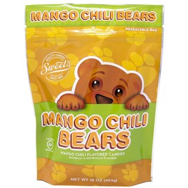 Mango Chili Bears Candy, Gummy Bear Bag, 16 Ounces