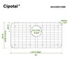 CIPOTAL 25.1 in. x 12.5 in. Rear Drain Kitchen Sink