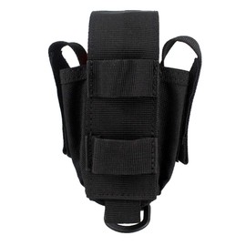 Depring Tool Holster Sheath Universal Multi Pockets Tool Organizer Heavy Duty Construction MOLLE Pouch (Black)