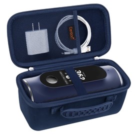 Canboc Hard Carrying Case Compatible with Blue Tees Golf Player+ GPS Speaker with Touch Screen Display, GPS Speaker Player Bag, Mesh Pocket fits Charging Cable, Blue (Case only)