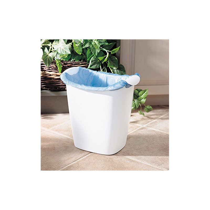 Rubbermaid Small Trash Can, Plastic, 3.5-Gallon/14-Court, White Wastebasket for Kitchen/Office/Bedroom/Bathroom