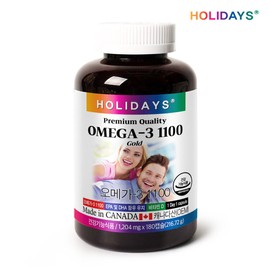 Holidays Omega 3 1100 180 capsules 1 bottle (6 months supply) / 홀리데이즈 오메가3 1100 180캡슐 1병 (6개월분)
