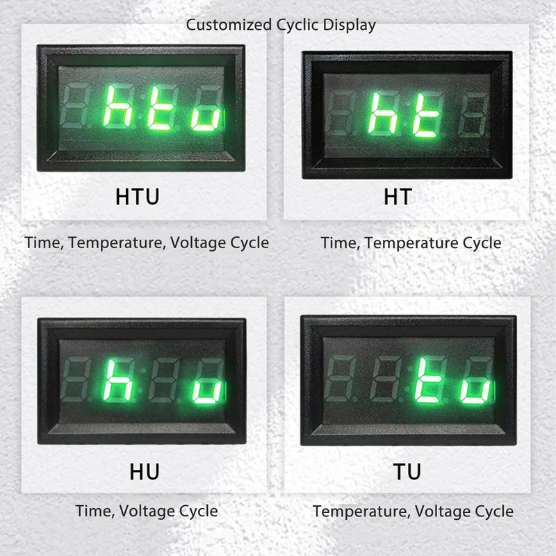 Car Smart Digital Thermometer 3 in 1 Nightlight LED Digital