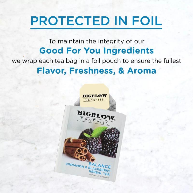 Bigelow Tea 18 Count Variety Pack Individually Wrapped Organic Herbal