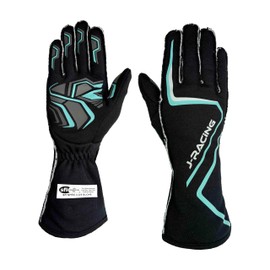 Guantes de carreras con certificado SFI 3.3/5, ignífugo, tejido de aramida, agarre antideslizante, transpirable, ajuste seguro para conductores profesionales, color negro, talla XL