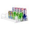 Rula Drink Organizer for Fridge, Width Adjustable Water Bottle Pusher