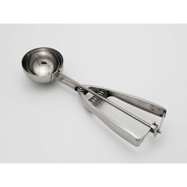 Solula 18/8 Stainless Steel Large Ice Cream Scoop Disher Melon Baller 4 Tablespoon