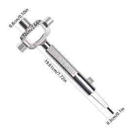 KEUGT Universal Construction Key Door Opening Tool Cabinet Key Zinc Alloy 20x7cm Multi Tool Universal Key