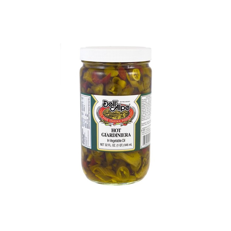 Dell'alpe Hot Giardiniera 32 oz