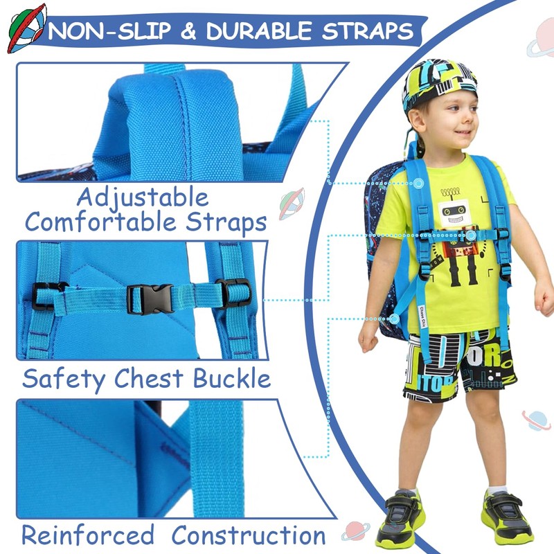 Kids Backpack,ChaseChic Lightweight Preschool Backpacks with Chest Strap (Space)