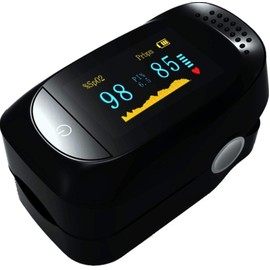 Spinegear Finger Pulse Oximeter - Hospital Grade HS Standard Fingertip Sats Probe for Monitoring Blood Oxygen Level CE Approved SpO2 Saturation Monitor for Adults and Children