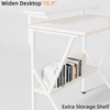 COTUBLR Small Desk, 27.5 Inch Small Computer Desk for Small