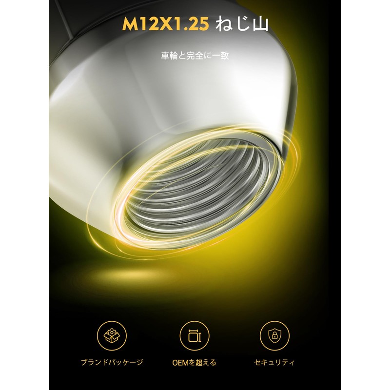 MIKKUPPA Wheel Nut Through Type M12 x P1.25, Suitable for