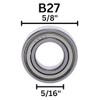 Whiteside B27 Ball Bearing: 5/8 Inch Outside Diameter, 5/16 Inch