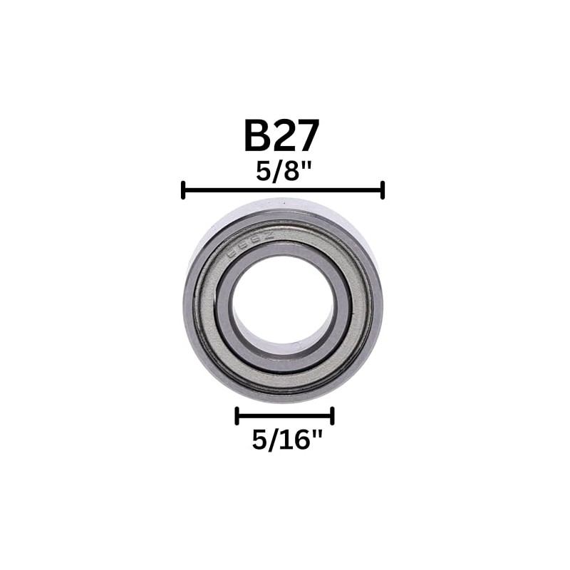 Whiteside B27 Ball Bearing: 5/8 Inch Outside Diameter, 5/16 Inch