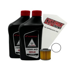 Cyclemax Standard GN4 10W-40 Oil Change Kit compatible with 2021-2025 Honda CRF450R
