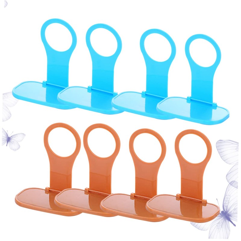 SHOWERORO 8 Pcs Wall Mounted Phone Hanging Stand Folding Charging