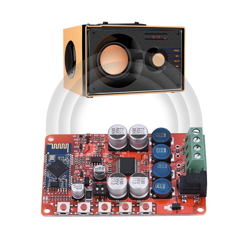 Wireless Bluetooth 4.0 Audio Receiver TDA7492P 25W + 25W Amplifier