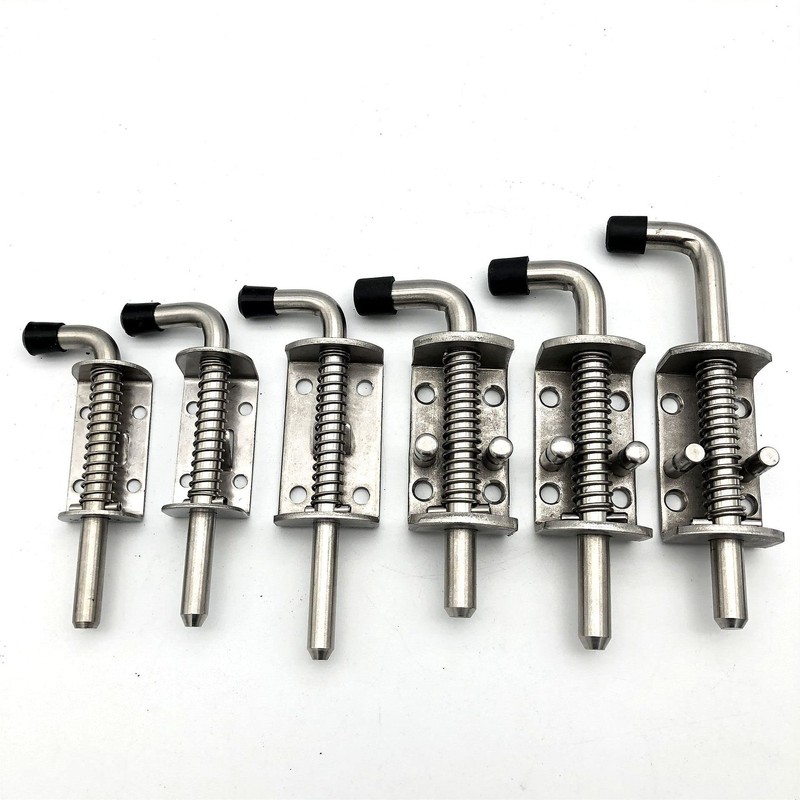 1PC Heavy Duty Stainless Steel 304 Spring Loaded Barrel Bolt