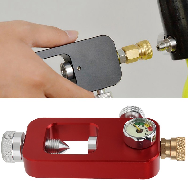 DEDEPU Scuba Diving Adapter 8mm Oxygen Bottle Connector with Pressure