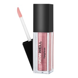 NEW WELL Shiny Lip Gloss – 24 Hours Hold – For Full-Like Lips – Moisturising – Vegan – Colour: Pink – 01