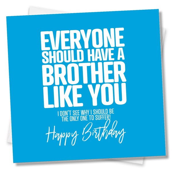 Punkcards - Funny Birthday Card for Brother, 'Everyone should have