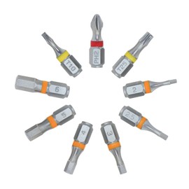 711L Color-Coded 9-Piece Hex Bit Set – 1/4” Drive | Extra 1mm Extended Base for Quick Release | Laser-Engraved Sizes | S2 Alloy Steel for Durability