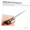 COHEALI 2pcs Perforating Leather Awls with Gourd Wooden Handle for