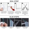 Gump's grocery U Shape Bathroom Seal, Transparent Shower Screen Seal,