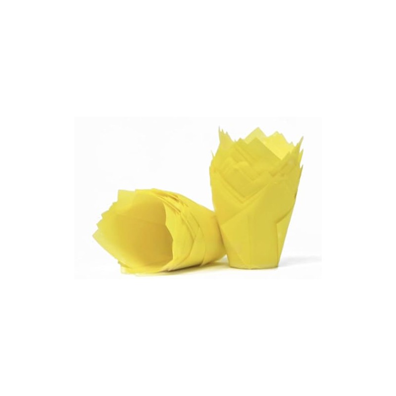 Bakery direct 200 Spring yellow tulip muffin wraps