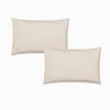 Catherine Lansfield Brushed Cotton Standard Pillowcase Pair Cream